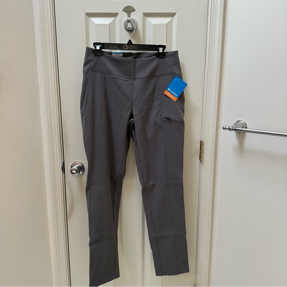 Columbia Fleece Lined Straight Leg Grey Pants Size Large